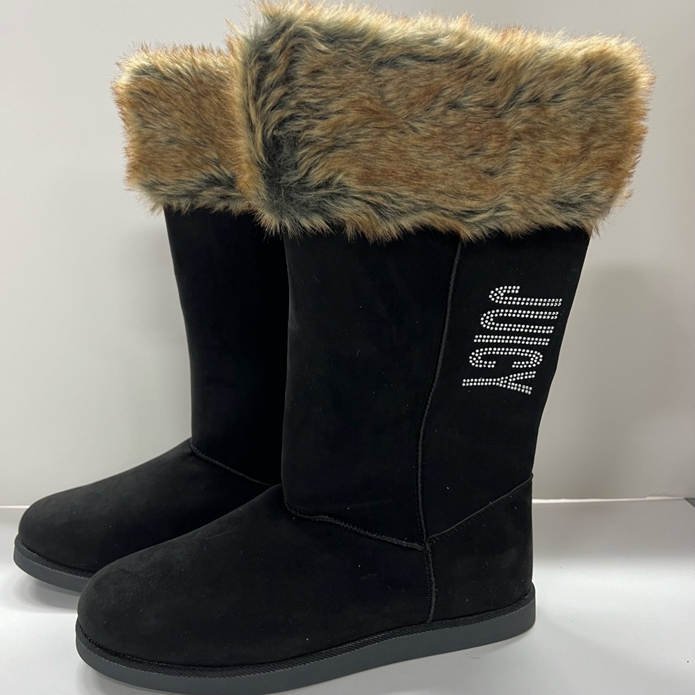 Juicy Couture - Kalming Black Slip-On Boots (Size 11M)